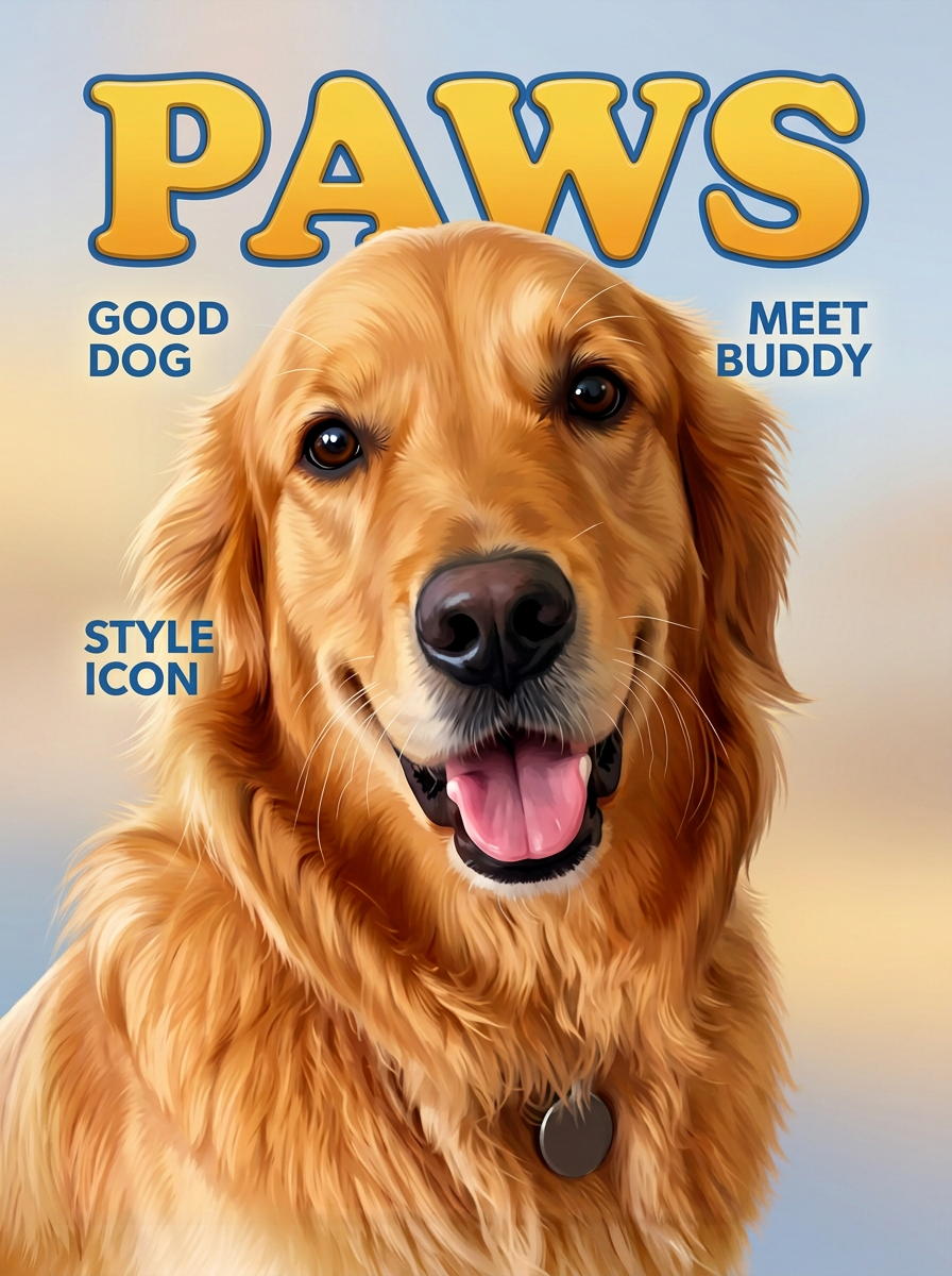 Golden retriever — Magazine Cover
