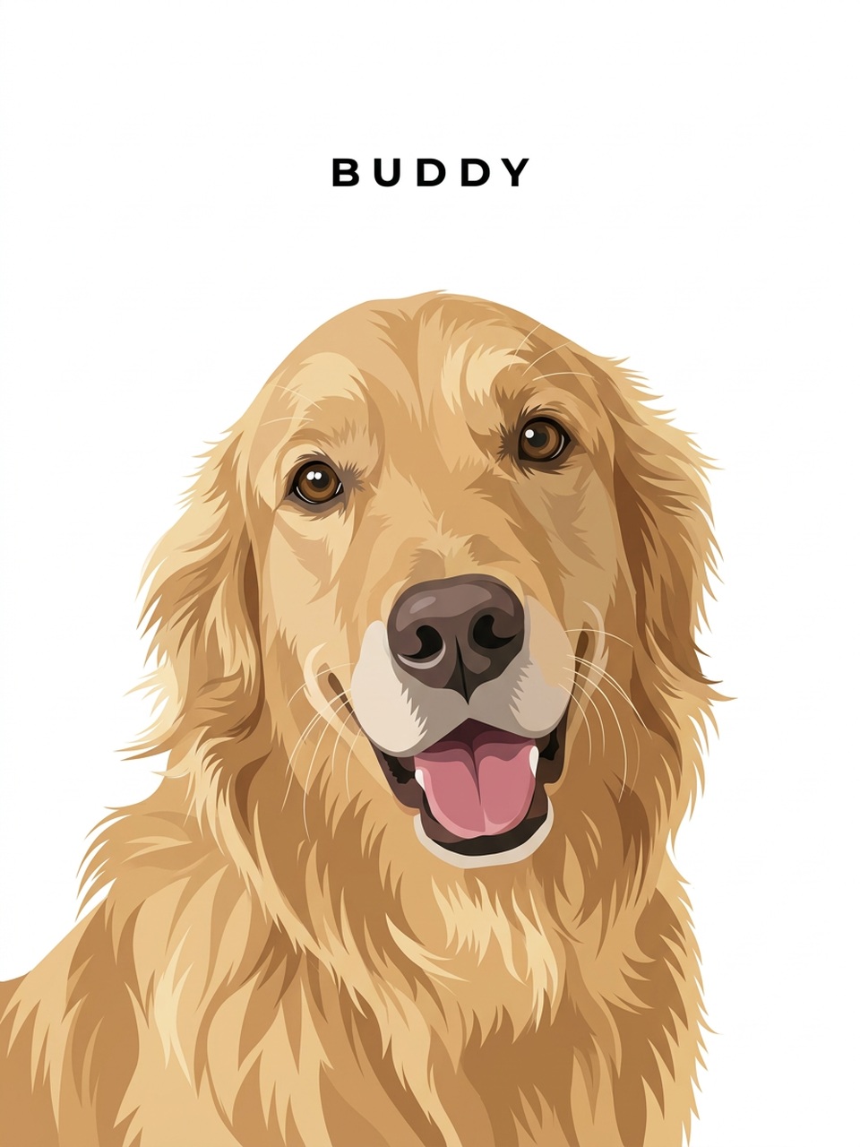 Golden retriever — Illustrated Name
